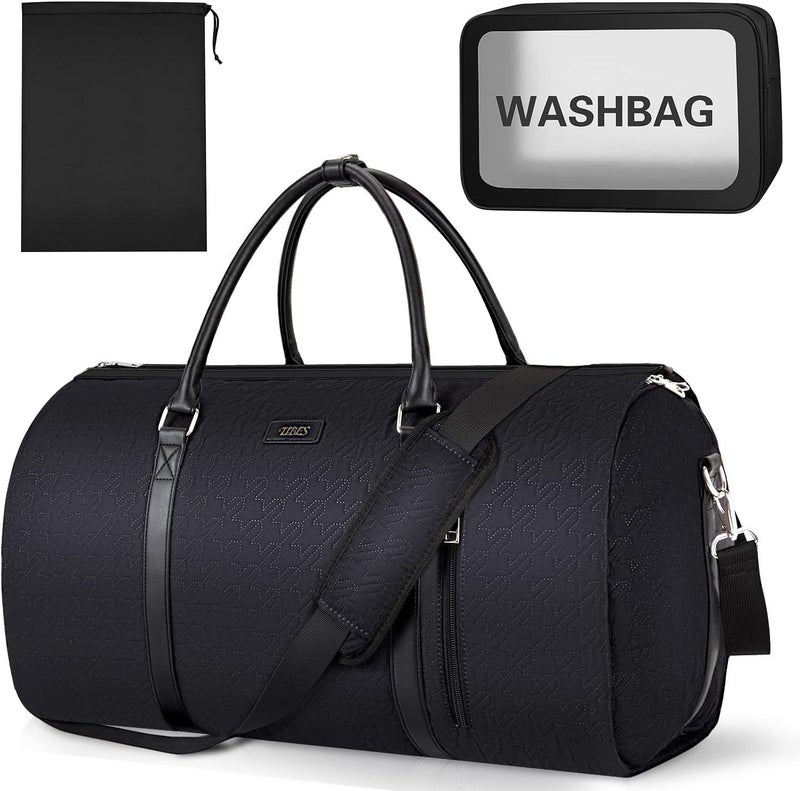 TIBES Garment Bag for Travel Convertible Carry On Garment Bag Large Travel Duffel Bags for Women 2 in 1 Hanging Suitcase Suit Travel Bags for Women & Men 3pcs Set - Image 1